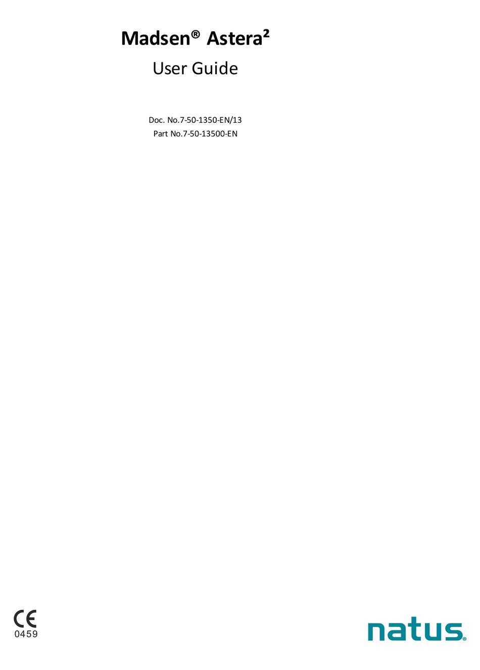 NATUS MADSEN ASTERA 2 USER MANUAL Pdf Download ManualsLib