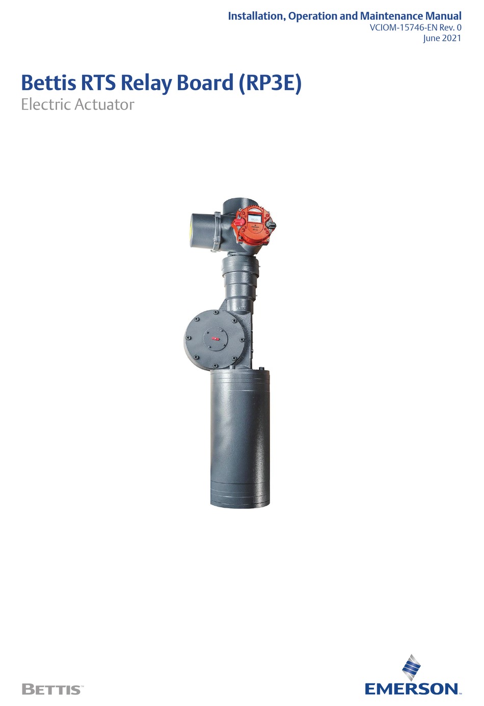 EMERSON BETTIS RP3E INSTALLATION, OPERATION AND MAINTENANCE MANUAL Pdf Download ManualsLib