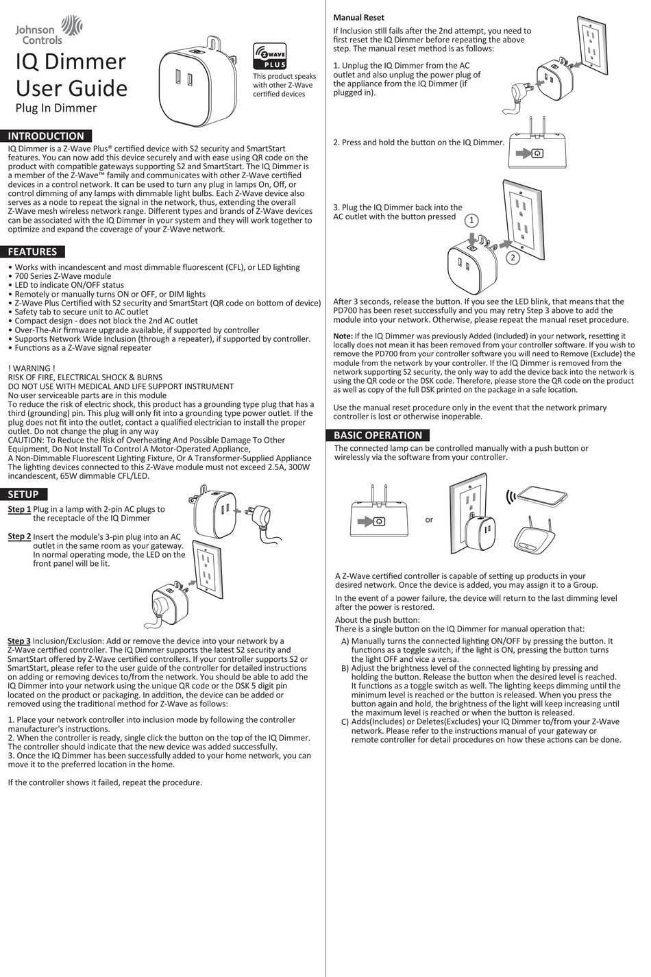 JOHNSON CONTROLS IQ DIMMER USER MANUAL Pdf Download ManualsLib