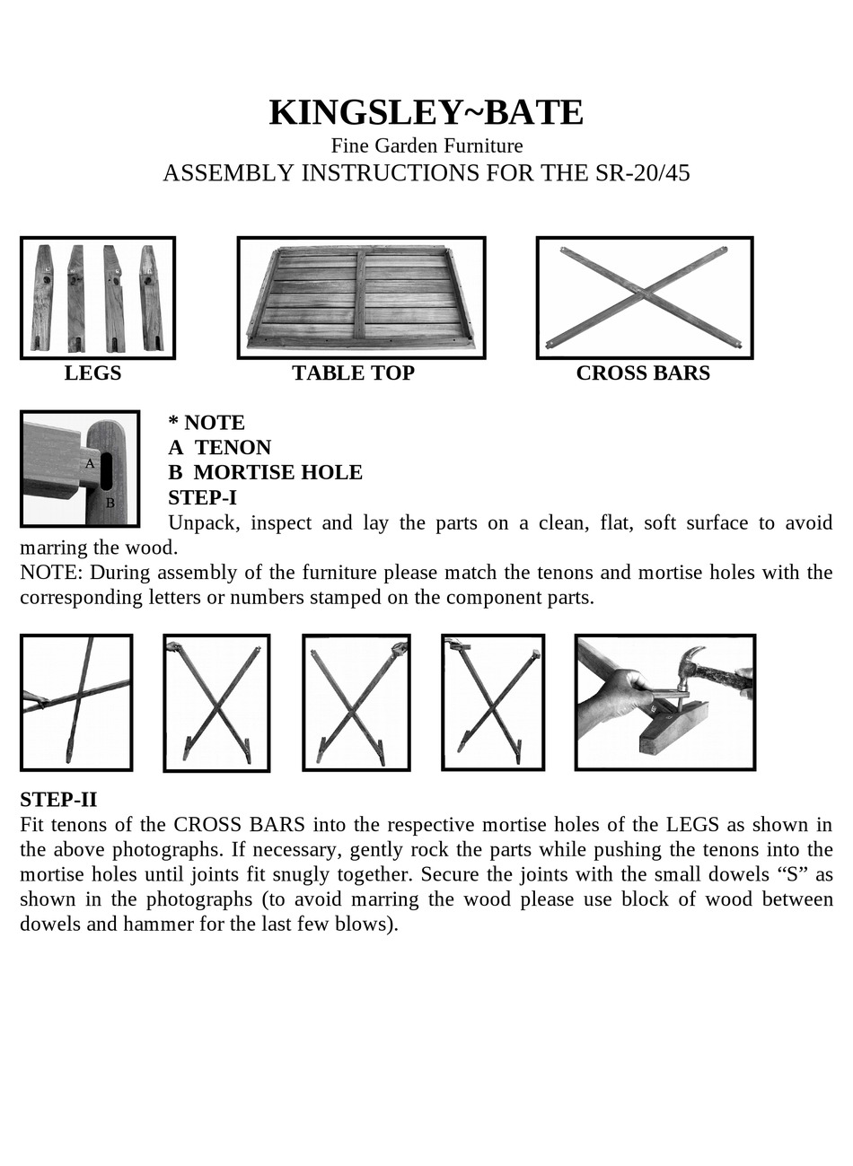 KINGSLEYBATE SR20 ASSEMBLY INSTRUCTIONS Pdf Download ManualsLib