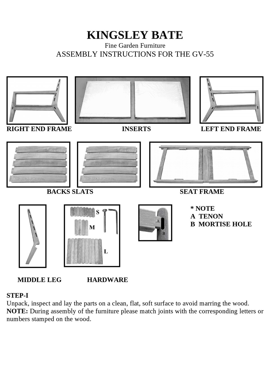 KINGSLEYBATE GV55 ASSEMBLY INSTRUCTIONS Pdf Download ManualsLib