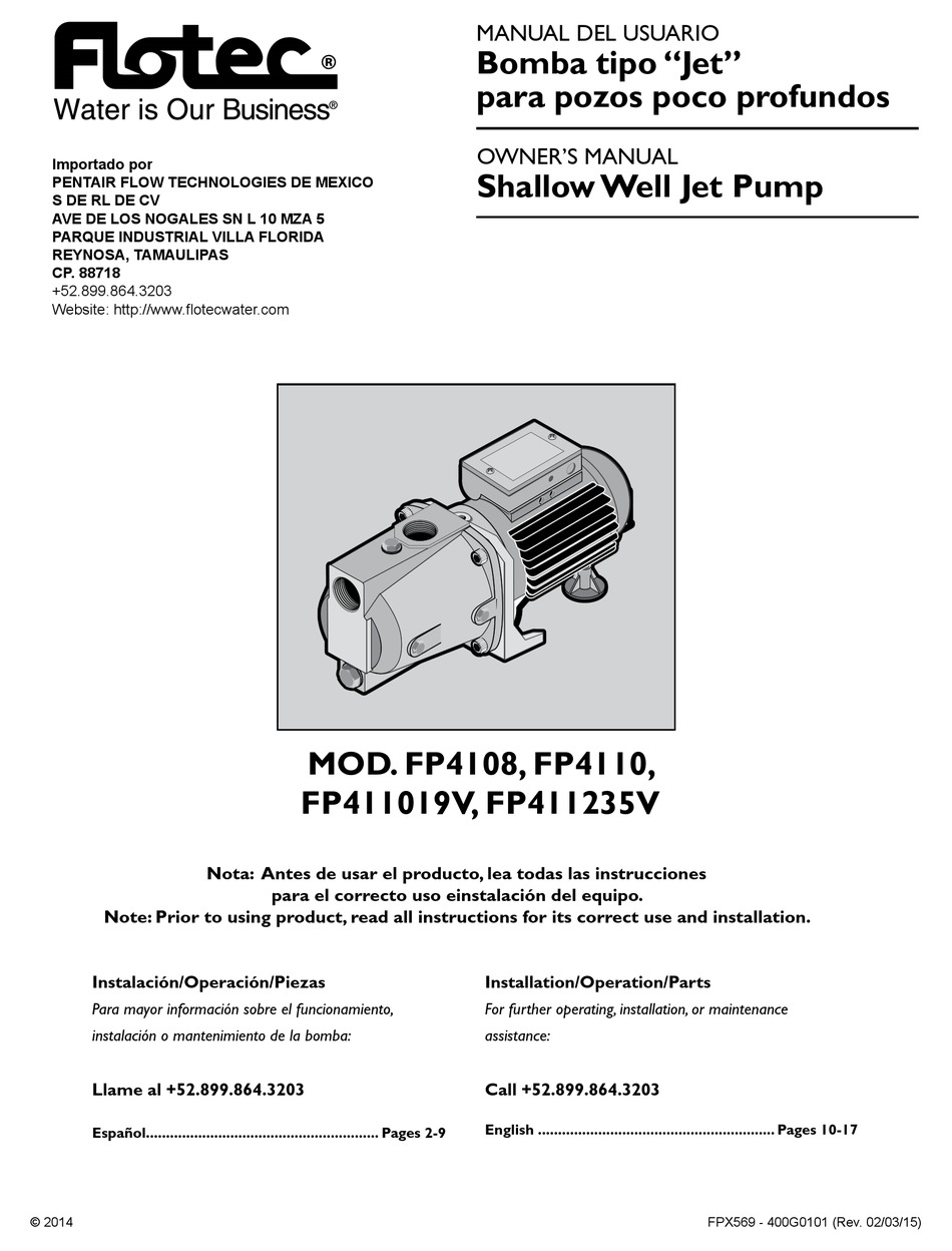FLOTEC FP4108 OWNER'S MANUAL Pdf Download ManualsLib