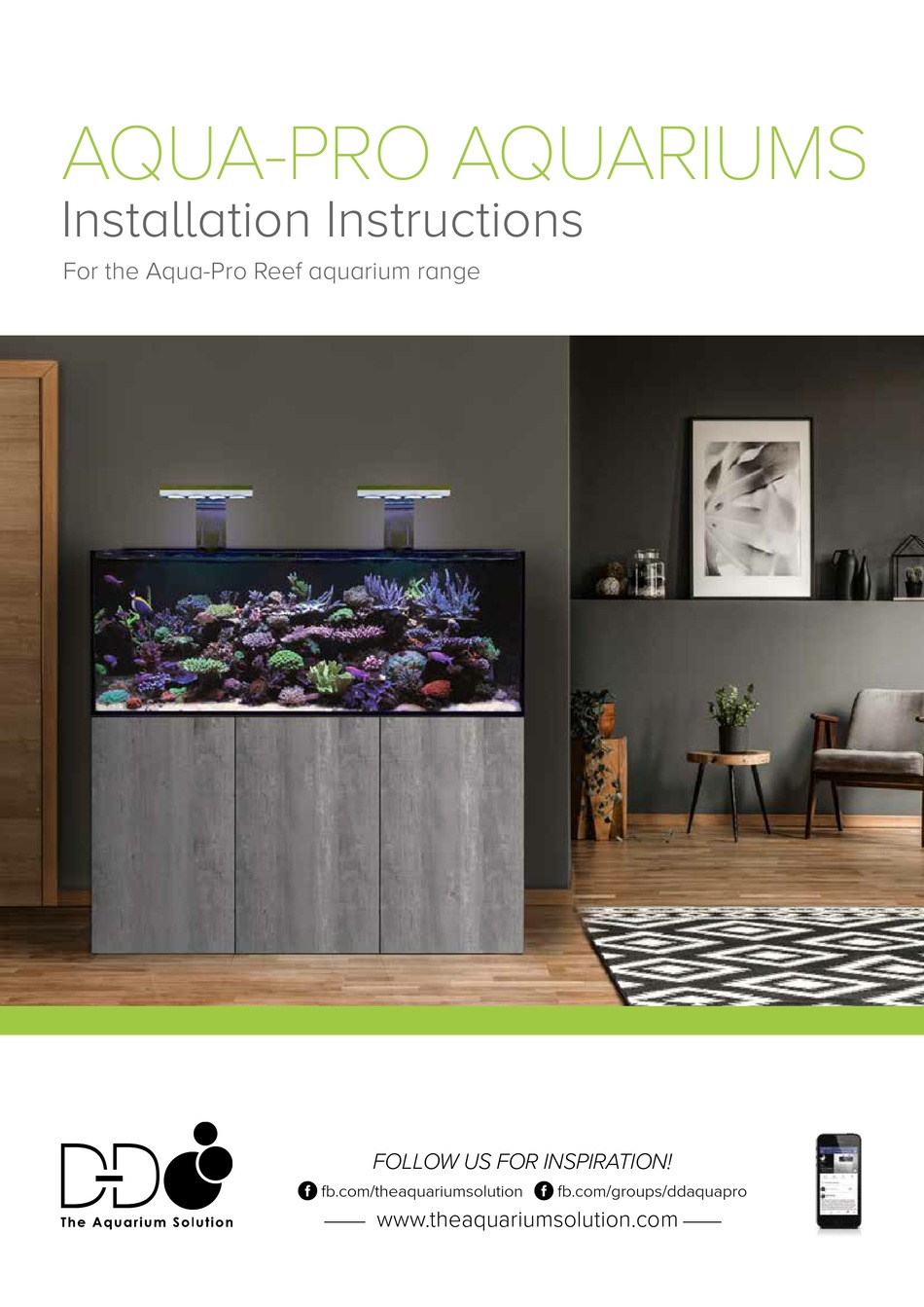 DD THE AQUARIUM SOLUTION AQUAPRO REEF SERIES INSTALLATION