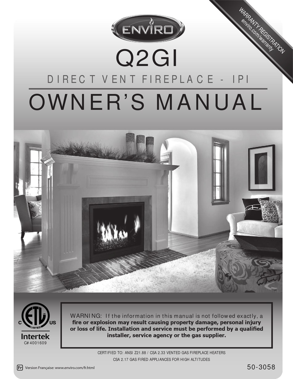 ENVIRO Q2GI OWNER'S MANUAL Pdf Download ManualsLib