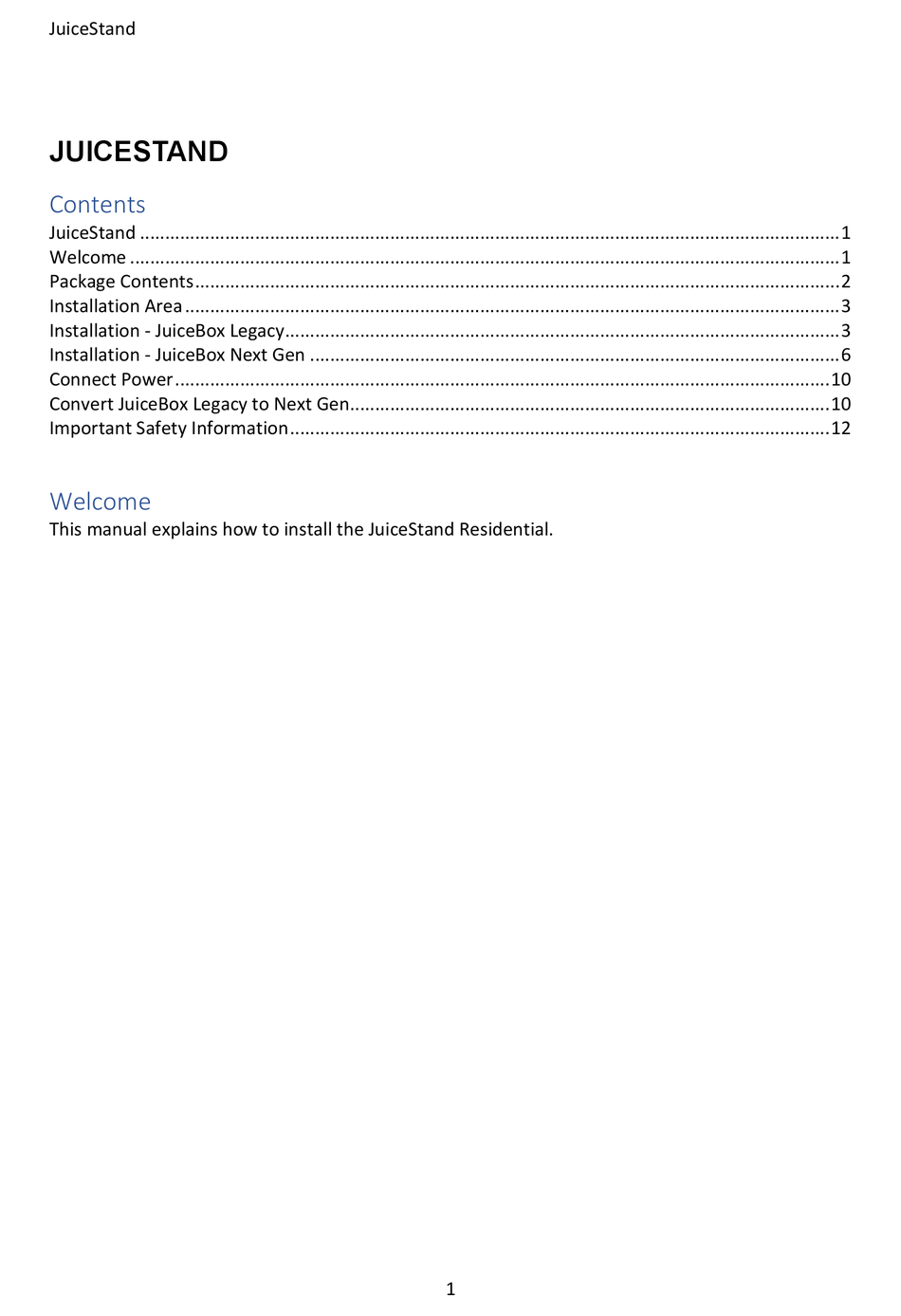 ENEL X JUICESTAND MANUAL Pdf Download ManualsLib