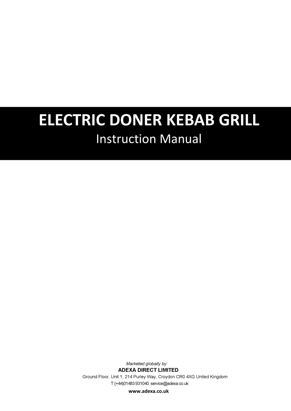 ADEXA PE2 INSTRUCTION MANUAL Pdf Download ManualsLib