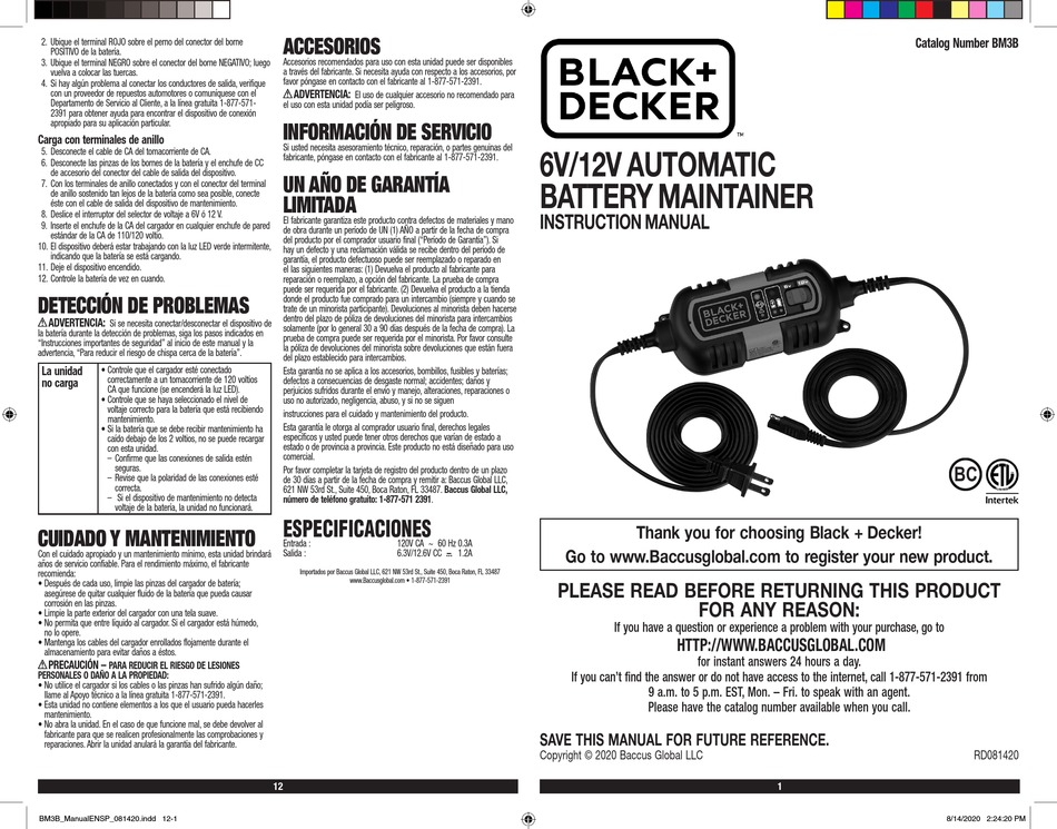 BLACK & DECKER BM3B INSTRUCTION MANUAL Pdf Download ManualsLib