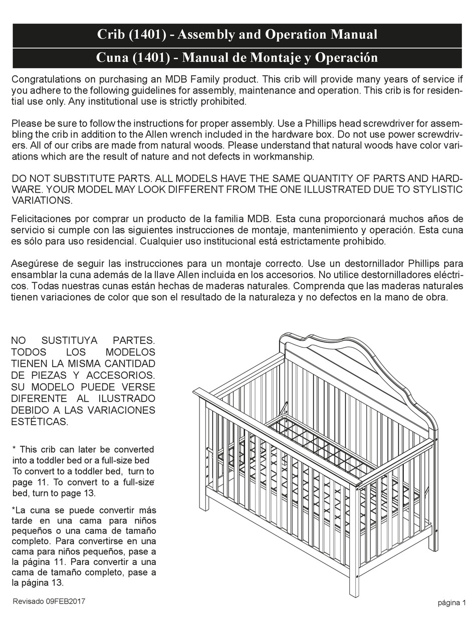 MDB FAMILY 1401 ASSEMBLY AND OPERATION MANUAL Pdf Download | ManualsLib