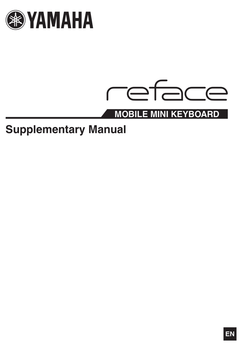 YAMAHA REFACE SUPPLEMENTARY MANUAL Pdf Download ManualsLib