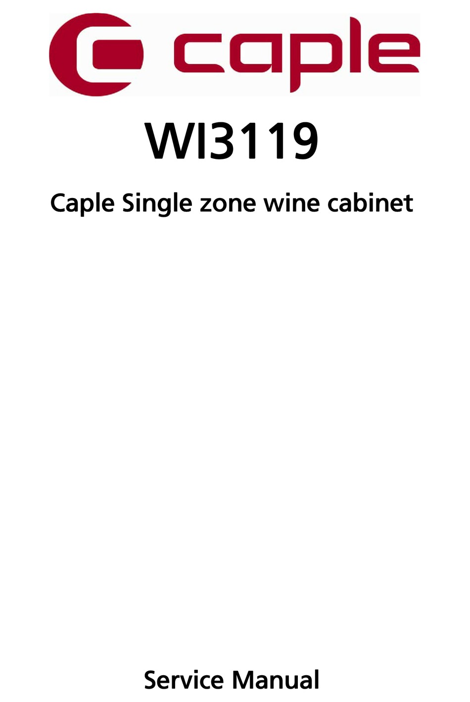 caple wi3119