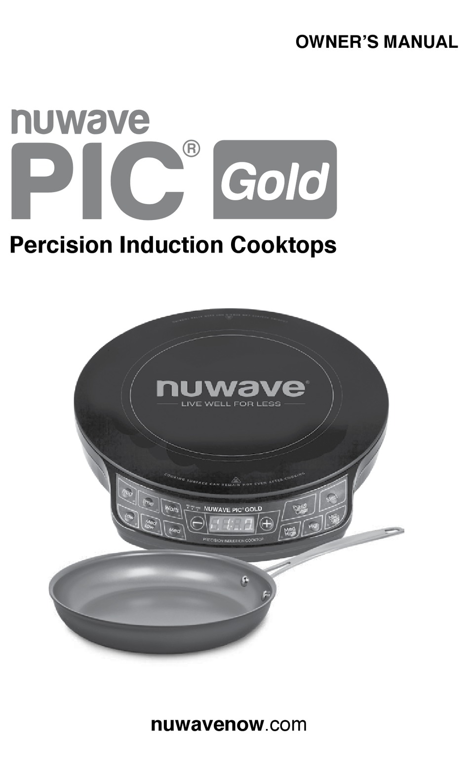 NUWAVE PIC GOLD OWNER'S MANUAL Pdf Download ManualsLib