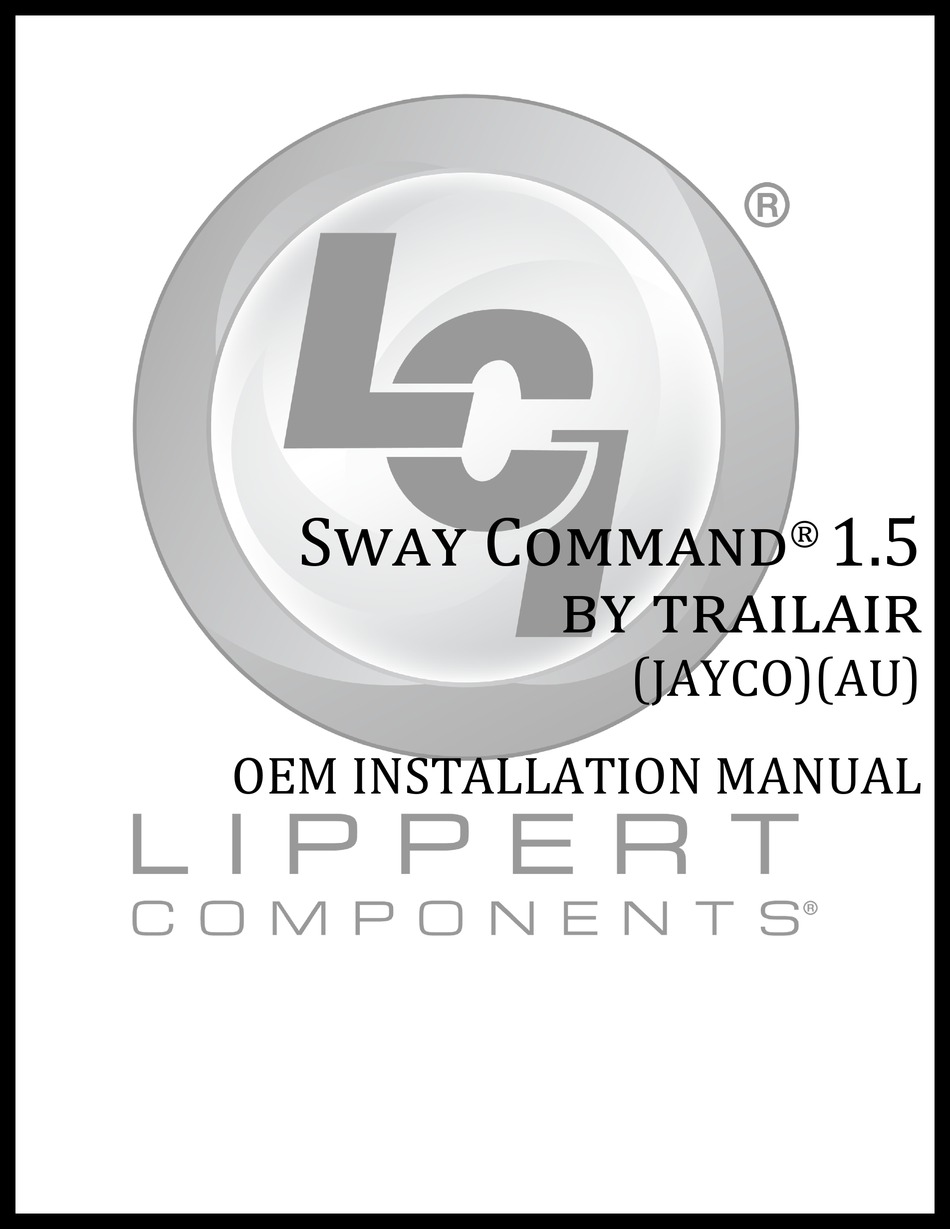 LIPPERT COMPONENTS SWAY COMMAND INSTALLATION MANUAL Pdf Download