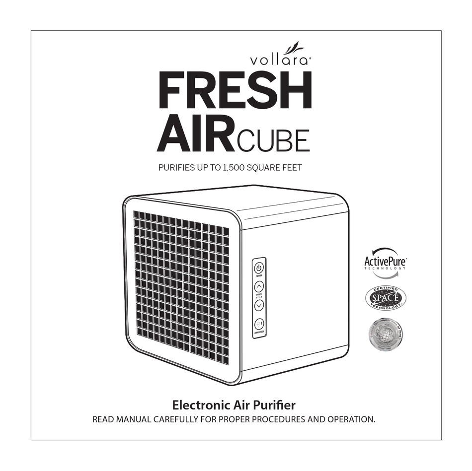 VOLLARA FRESH AIR CUBE MANUAL Pdf Download ManualsLib
