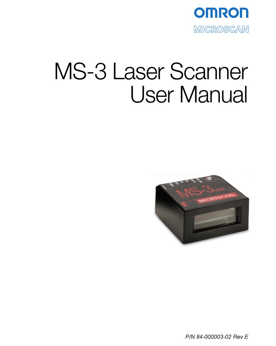OMRON MICROSCAN MS3 USER MANUAL Pdf Download ManualsLib