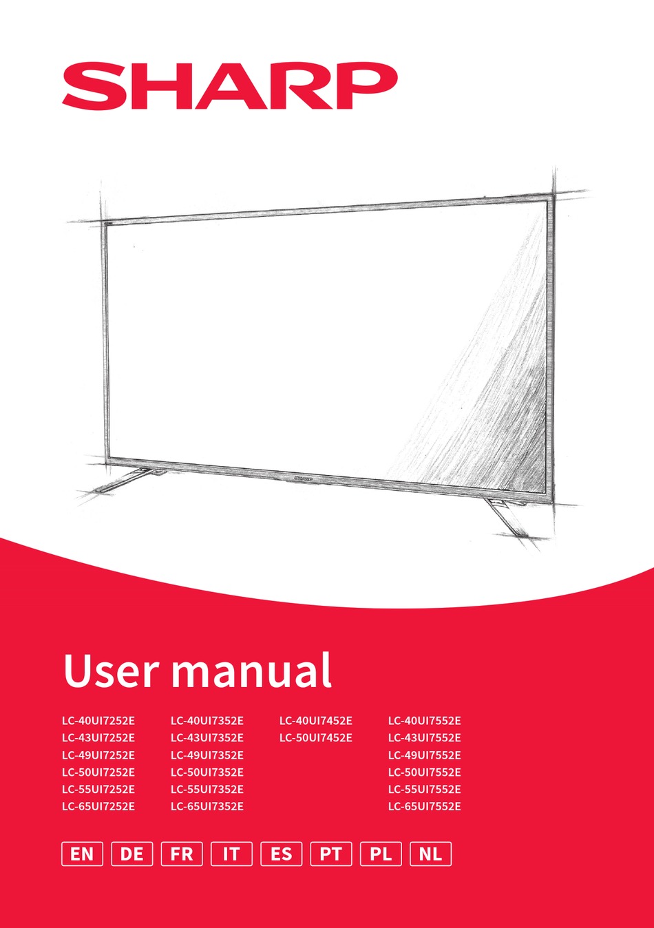 SHARP AQUOS LC40UI7252E USER MANUAL Pdf Download ManualsLib