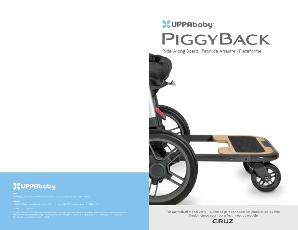 UPPABABY PIGGYBACK MANUAL Pdf Download ManualsLib