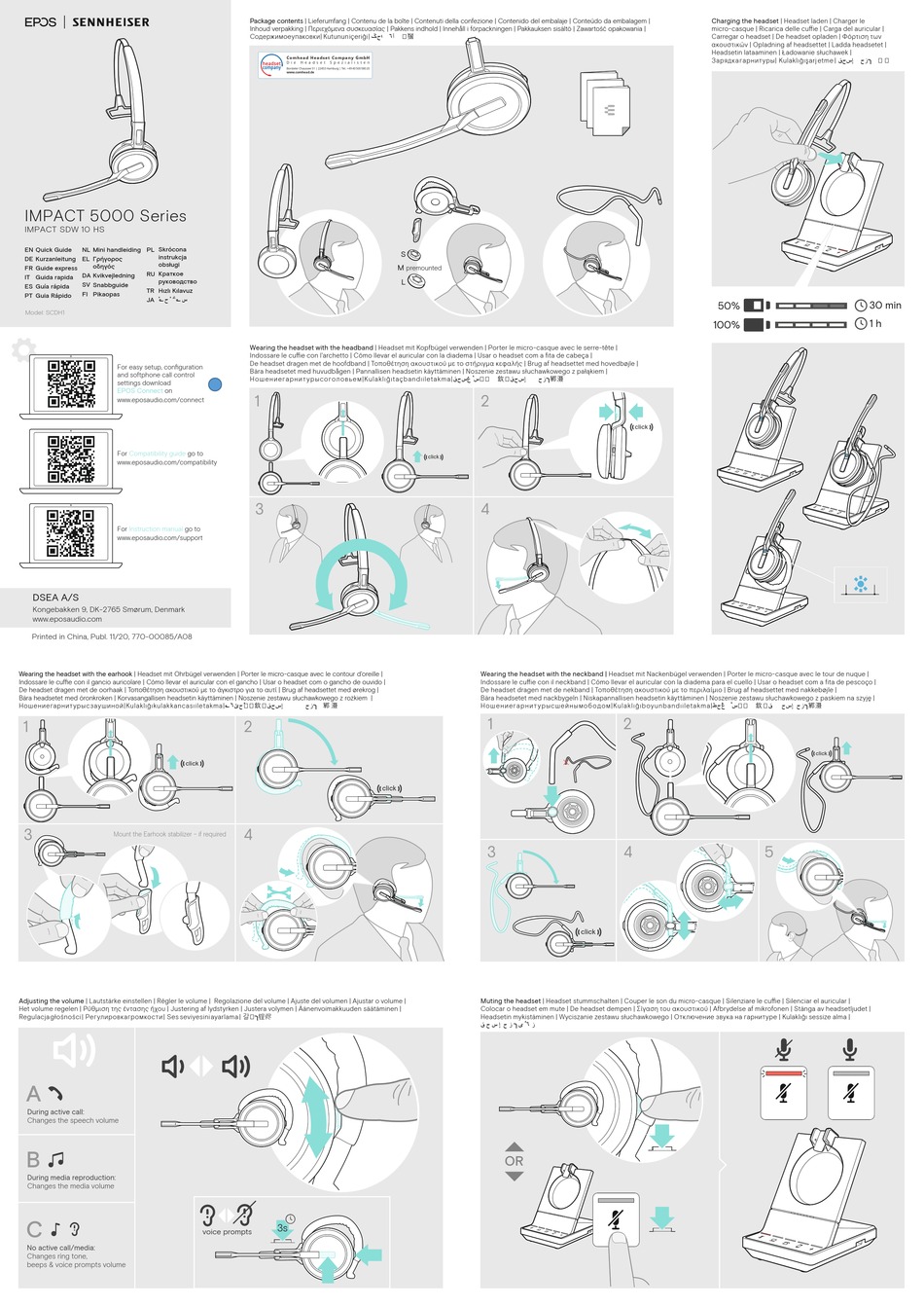 Sennheiser epos impact 5000 series quick manual pdf download manualslib