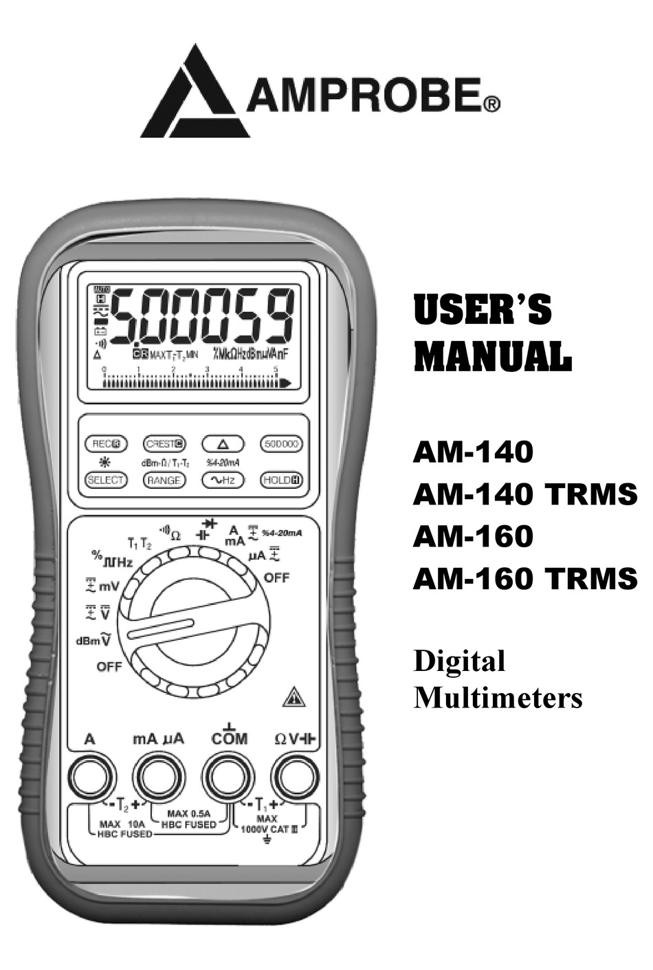 AMPROBE AM140 USER MANUAL Pdf Download ManualsLib