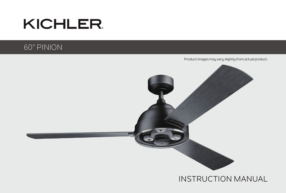 KICHLER LIGHTING PINION 60 INSTRUCTION MANUAL Pdf Download ManualsLib