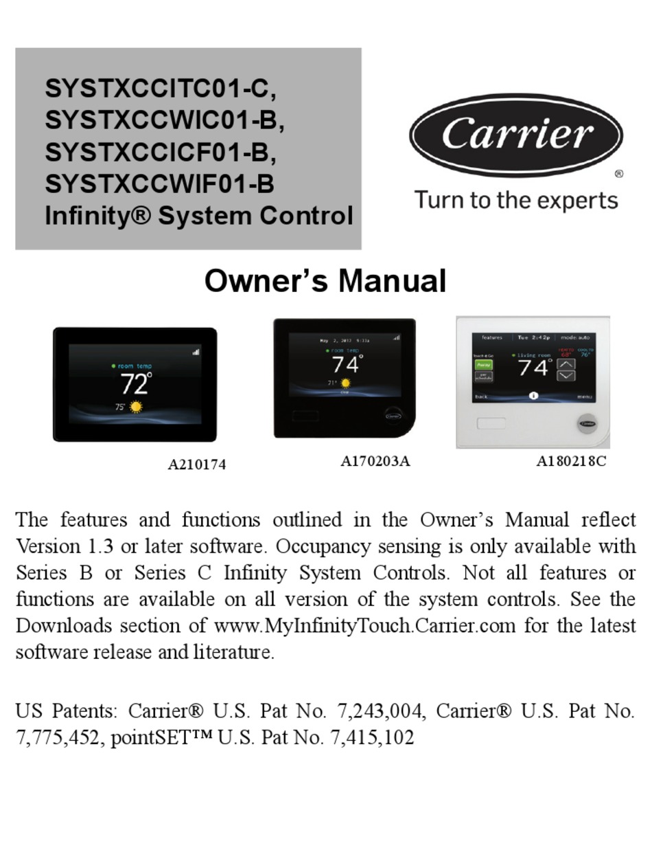 carrier-infinity-systxccicf01-b-owner-s-manual-pdf-download-manualslib