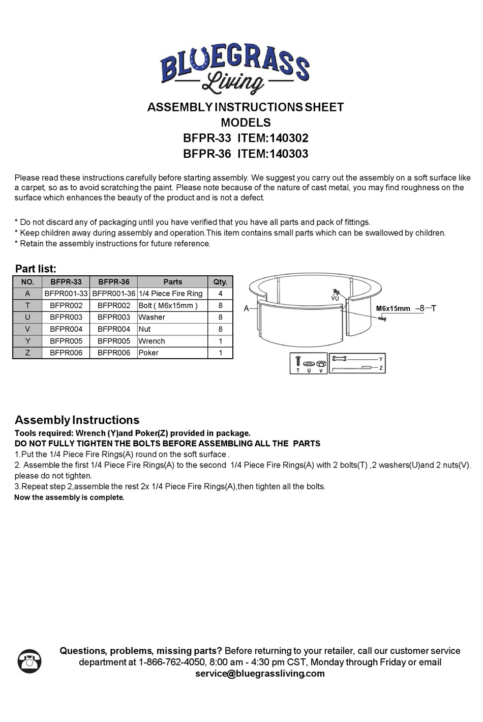 BLUEGRASS LIVING BFPR-33 USER MANUAL Pdf Download | ManualsLib