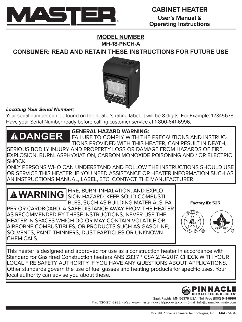 master-mh-18-pnch-a-user-s-manual-operating-instructions-pdf-download