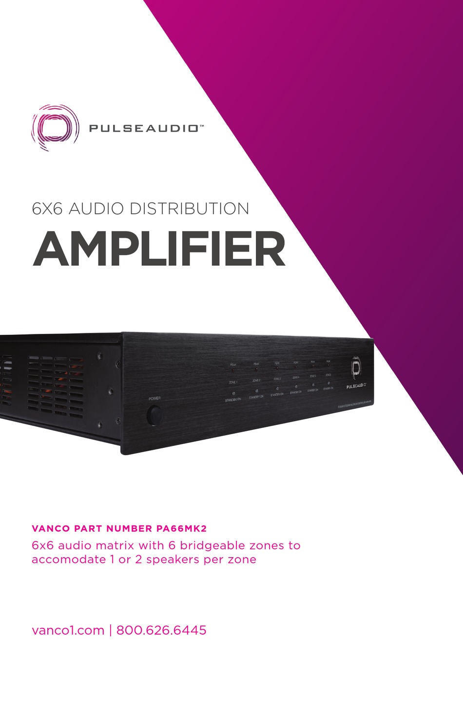 VANCO PULSEAUDIO RPA66MK2 MANUAL Pdf Download ManualsLib