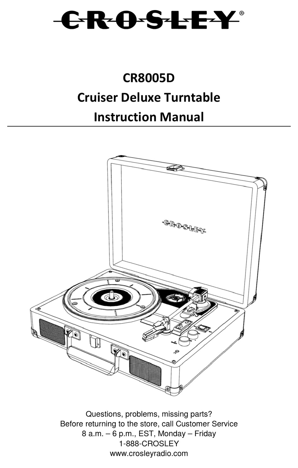 Crosley Cruiser Deluxe Instruction Manual Pdf Download Manualslib