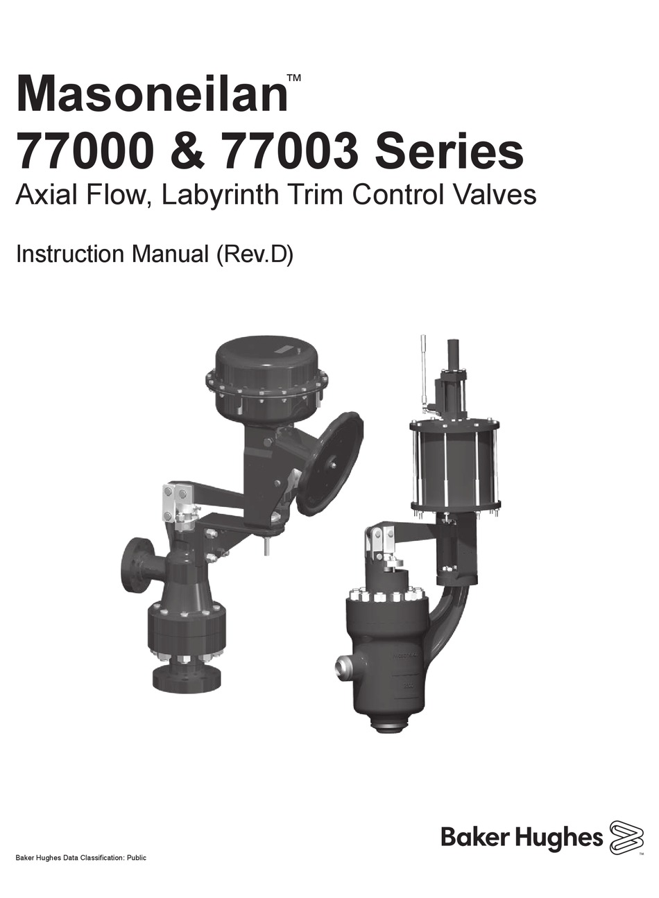 BAKER HUGHES MASONEILAN 77000 SERIES INSTRUCTION MANUAL Pdf Download ManualsLib