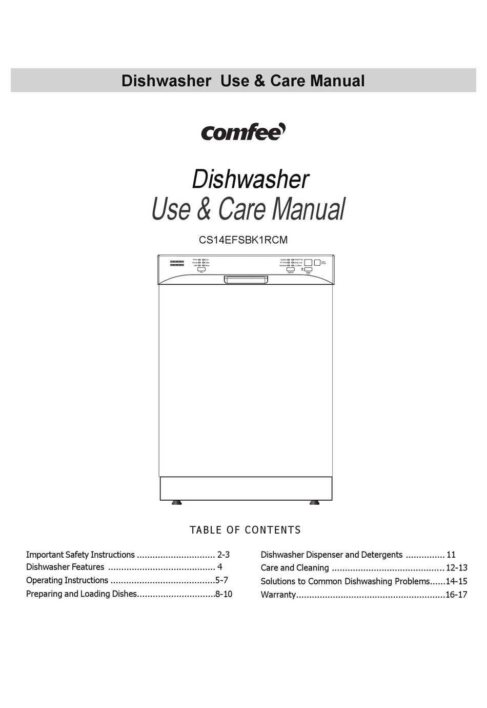 User manual Comfee MFE610 (English - 31 pages)