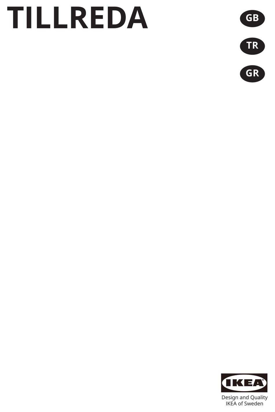 IKEA TILLREDA MANUAL Pdf Download ManualsLib