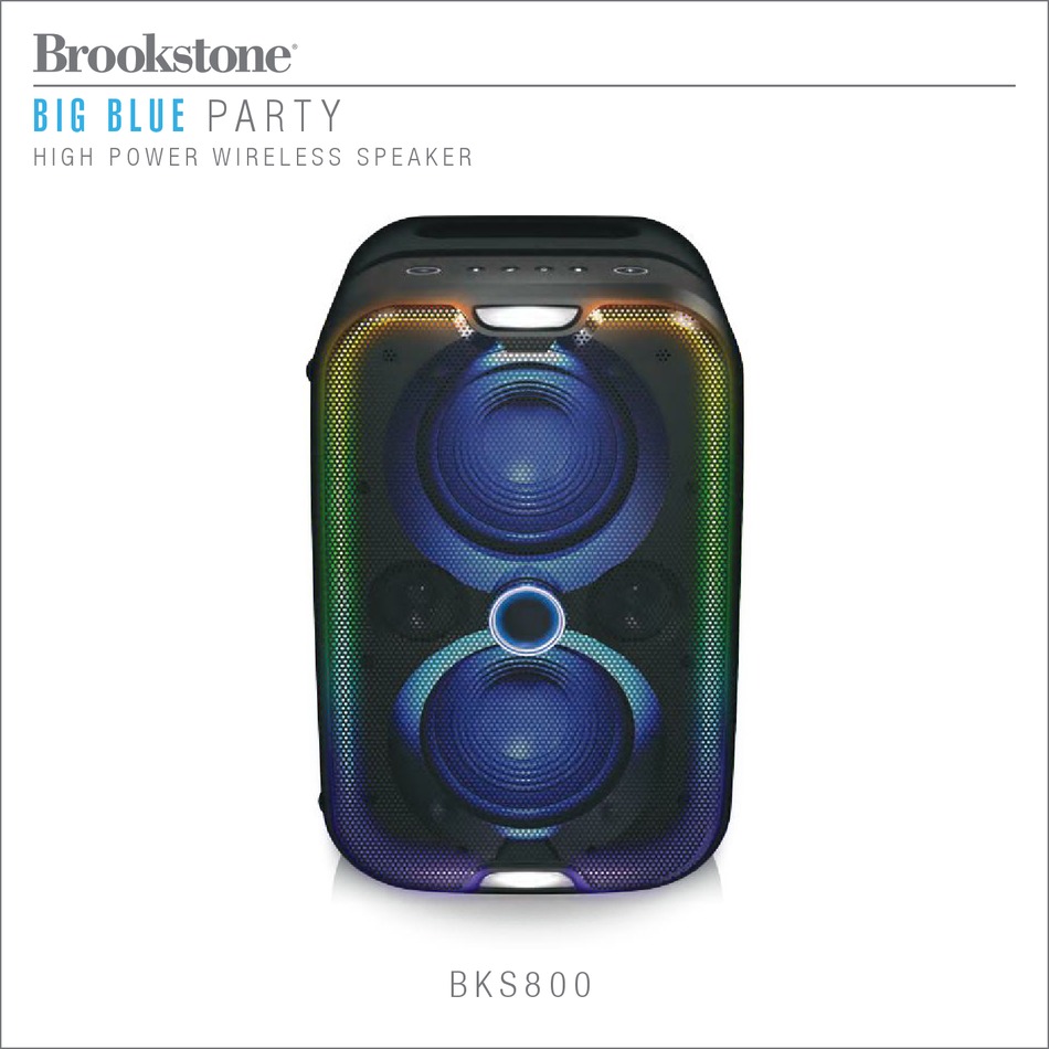 BROOKSTONE BIG BLUE PARTY MANUAL Pdf Download ManualsLib