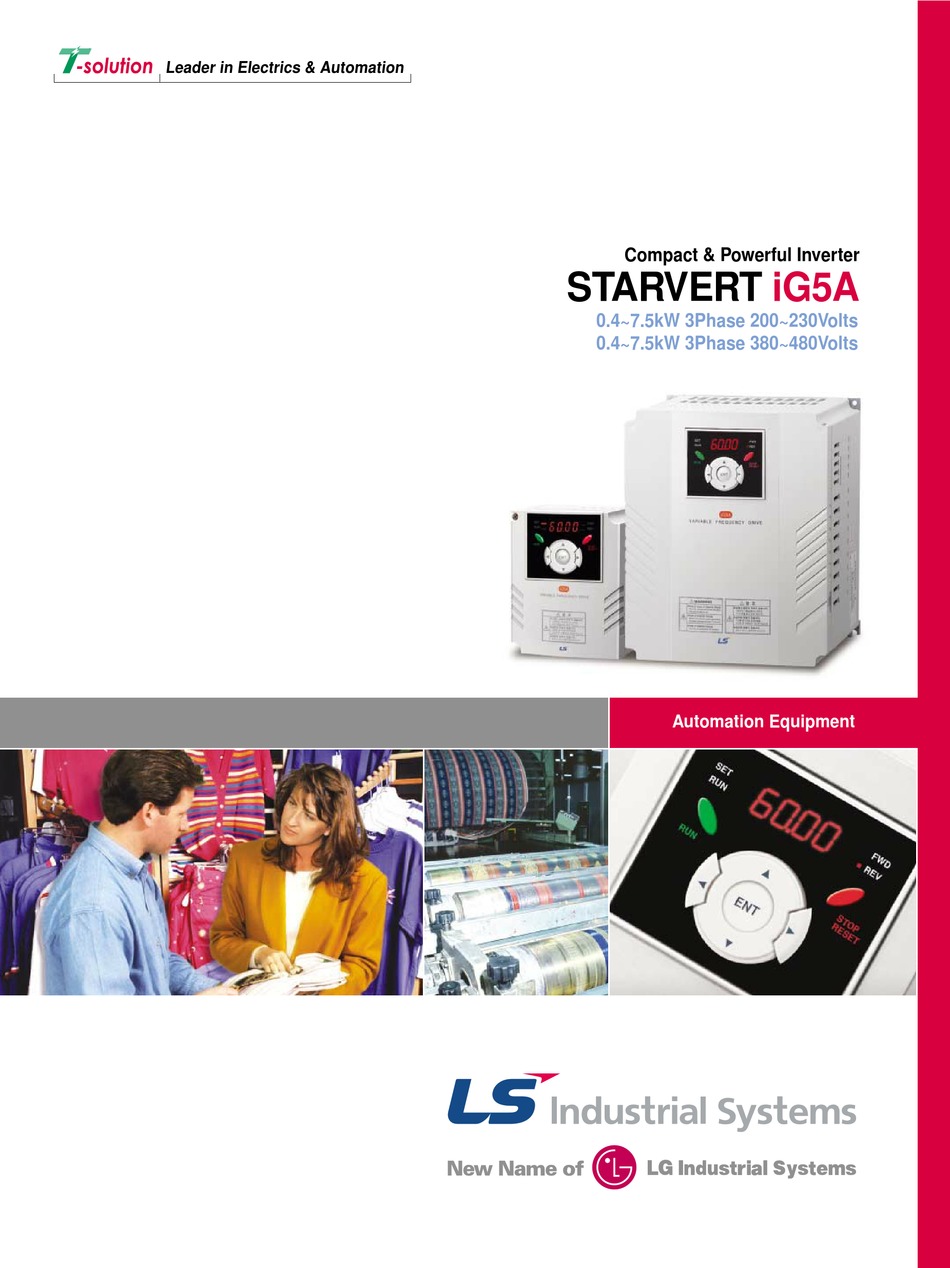LS INDUSTRIAL SYSTEMS STARVERT IG5A MANUAL Pdf Download ManualsLib