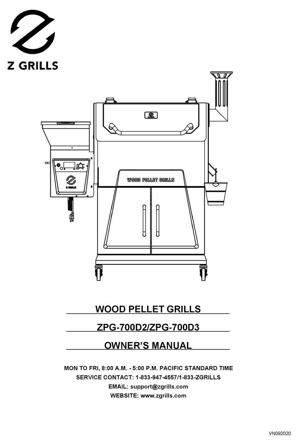 Z GRILLS ZPG700D2 OWNER'S MANUAL Pdf Download ManualsLib