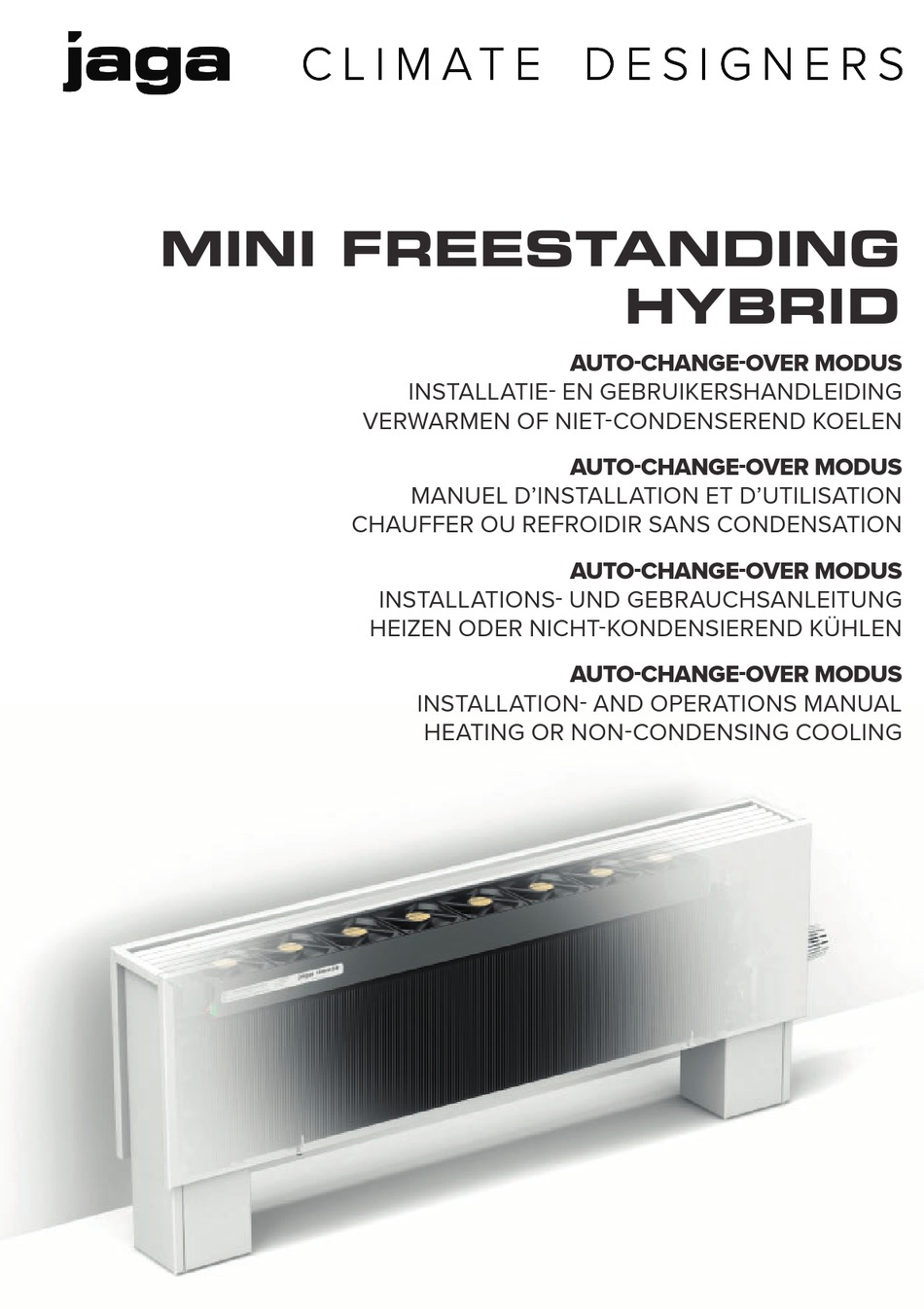 JAGA MINI FREESTANDING HYBRID INSTALLATION AND OPERATION MANUAL Pdf