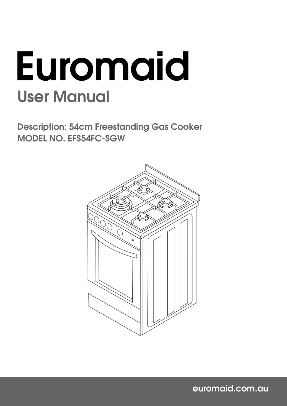 EUROMAID EFS54FCSGW USER MANUAL Pdf Download ManualsLib