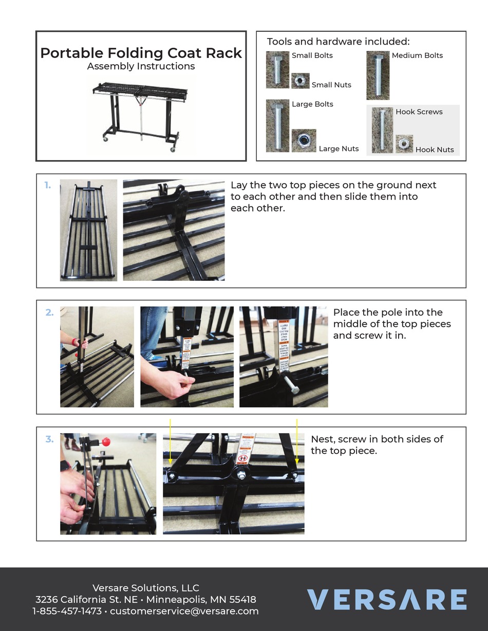 VERSARE 4020001 ASSEMBLY INSTRUCTIONS Pdf Download ManualsLib