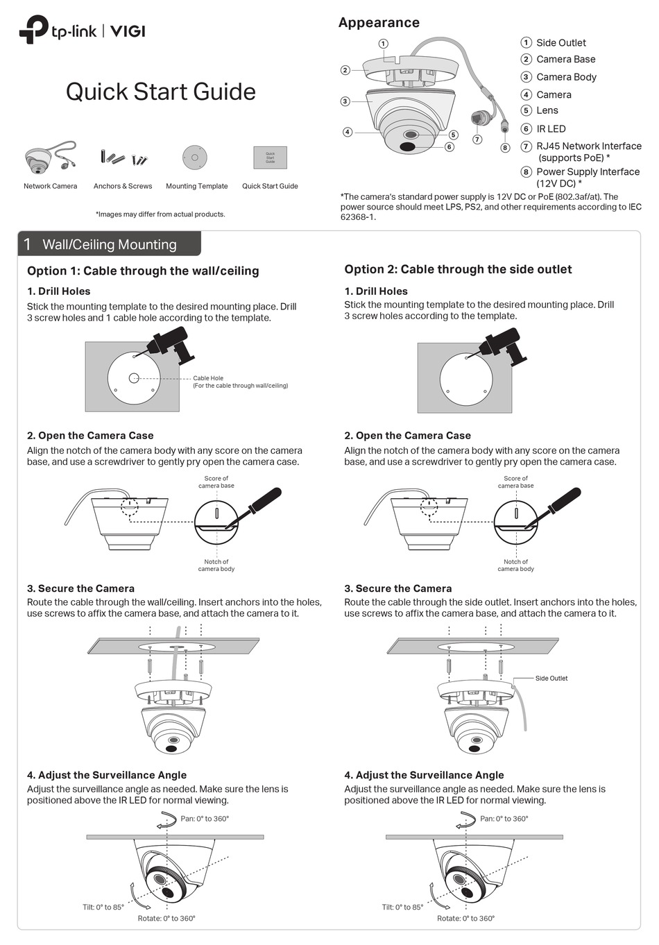 TP-LINK VIGI C400P QUICK START MANUAL Pdf Download | ManualsLib