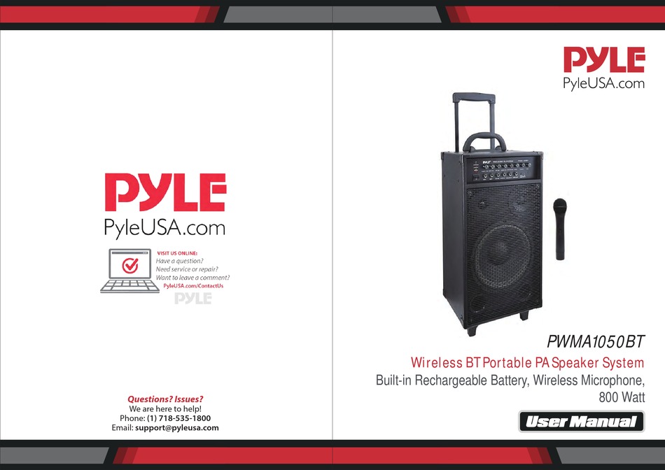 PYLE PWMA1050BT USER MANUAL Pdf Download | ManualsLib