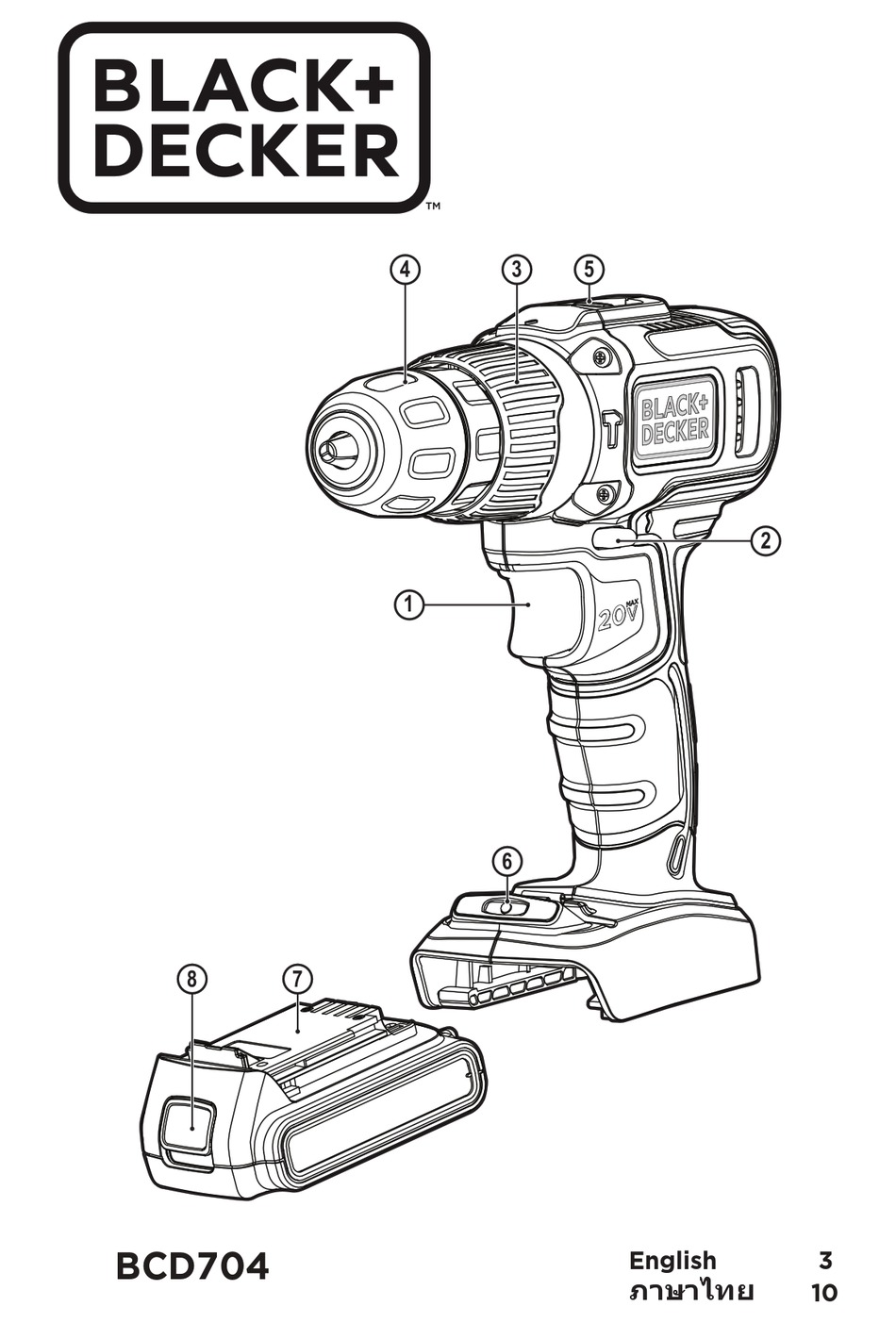 User manual Black & Decker BCD003 (English - 104 pages)