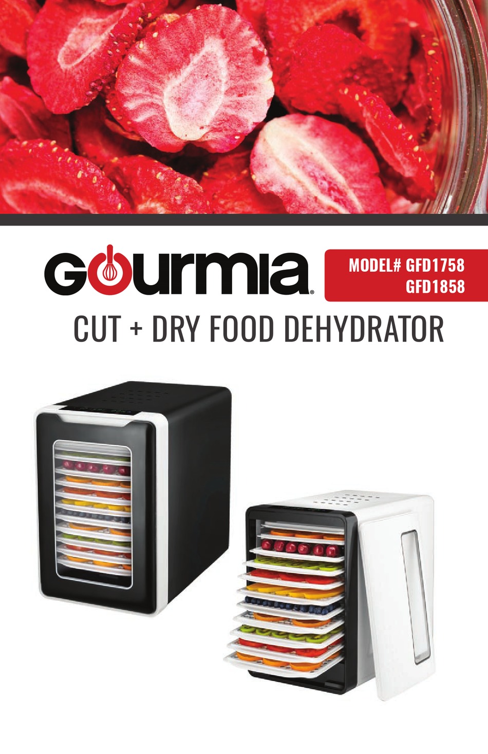 Gourmia GFD1950 Cut Dry Auto Dehydrator User Manual