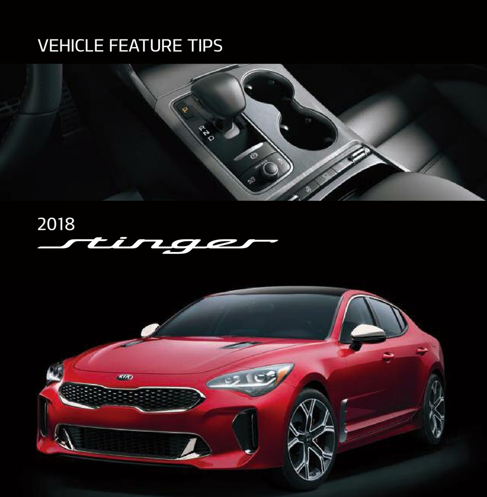 KIA STINGER VEHICLE FEATURE TIPS Pdf Download ManualsLib