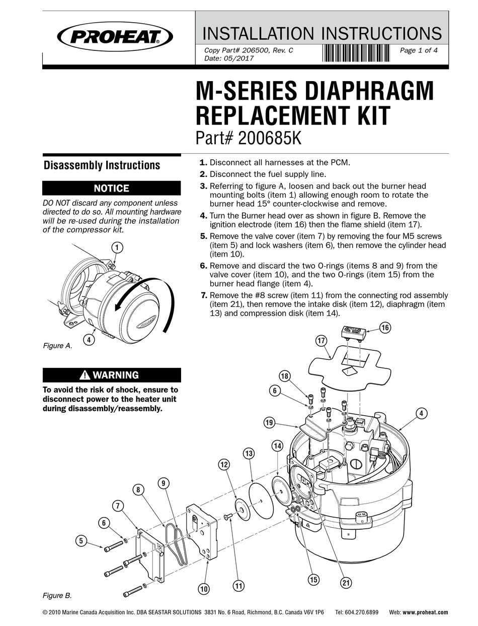 PROHEAT M SERIES INSTALLATION INSTRUCTIONS Pdf Download ManualsLib