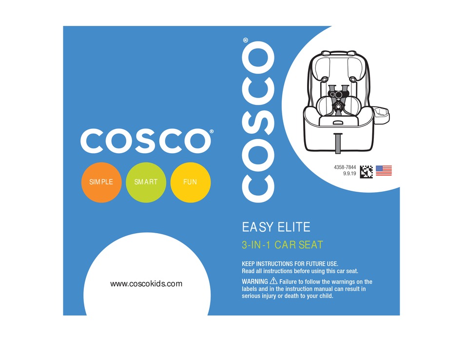 COSCO EASY ELITE MANUAL Pdf Download ManualsLib