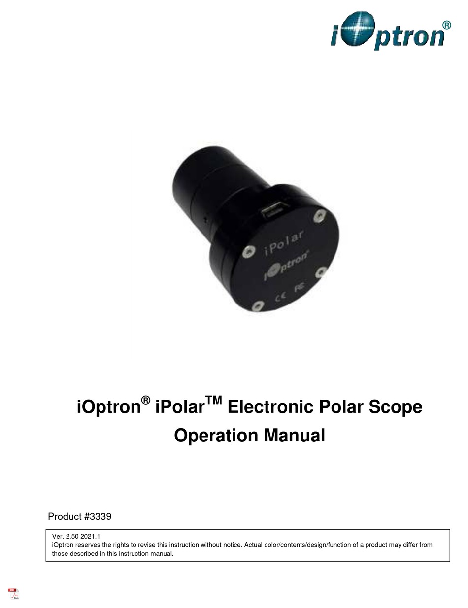 IOPTRON IPOLAR OPERATION MANUAL Pdf Download ManualsLib