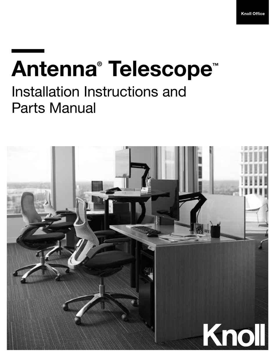 KNOLL ANTENNA TELESCOPE INSTALLATION INSTRUCTIONS MANUAL Pdf Download