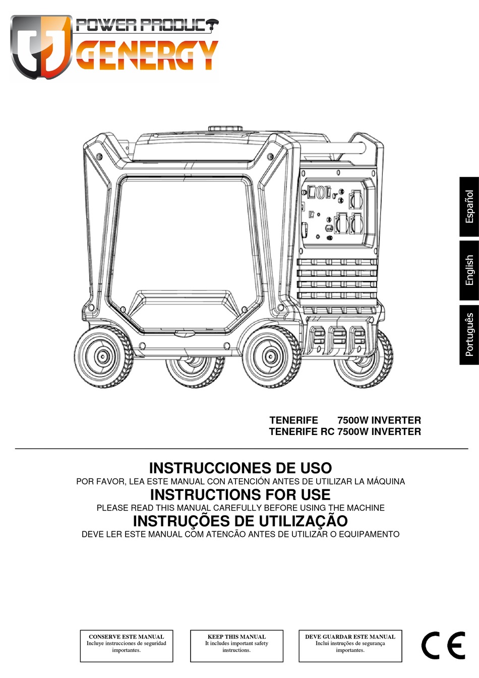 POWER PRODUCTS TENERIFE INSTRUCTIONS FOR USE MANUAL Pdf Download