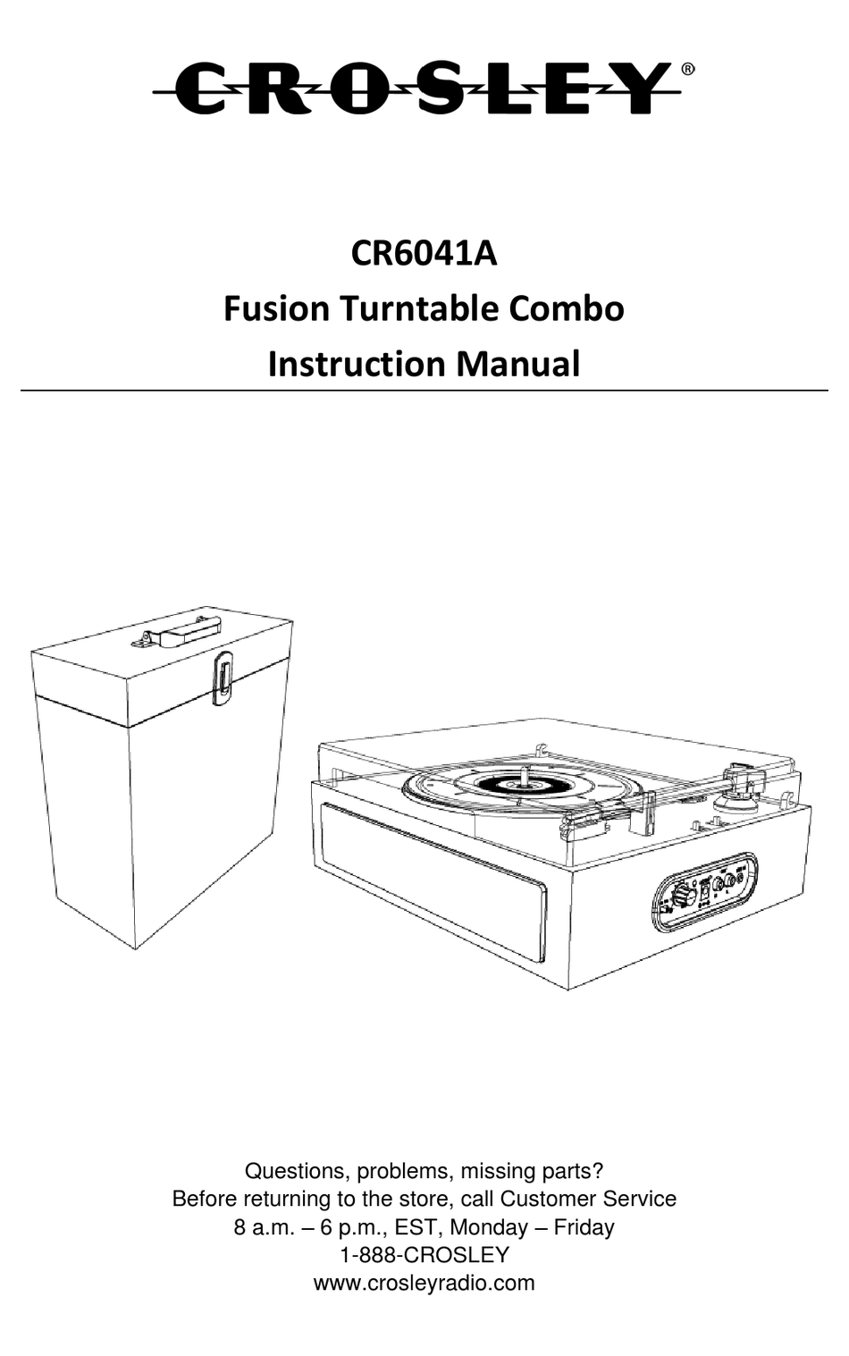 CROSLEY CR6041A INSTRUCTION MANUAL Pdf Download ManualsLib