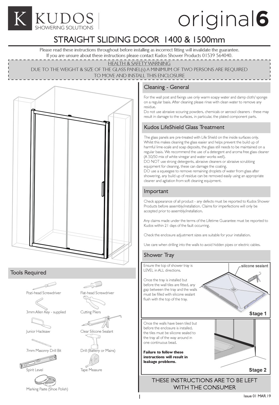 KUDOS ORIGINAL6 INSTALLATION INSTRUCTIONS Pdf Download ManualsLib