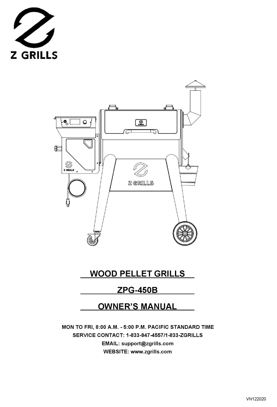 Z GRILLS ZPG450B OWNER'S MANUAL Pdf Download ManualsLib